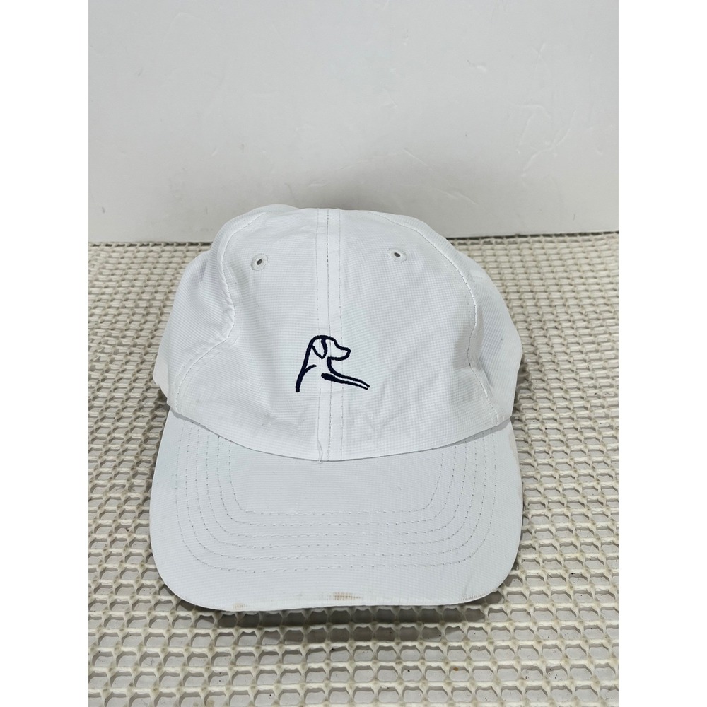RHOBACK White Embroidered Dog Logo Golf Baseball Cap One Size
